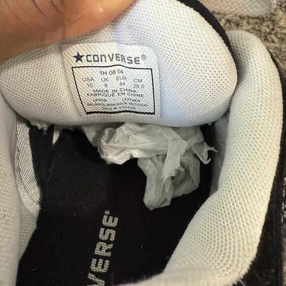 Vintage Converse One Star Black Suede Sneakers Shoe Puffy Fat Tongue Chunky 10 - Picture 8 of 8